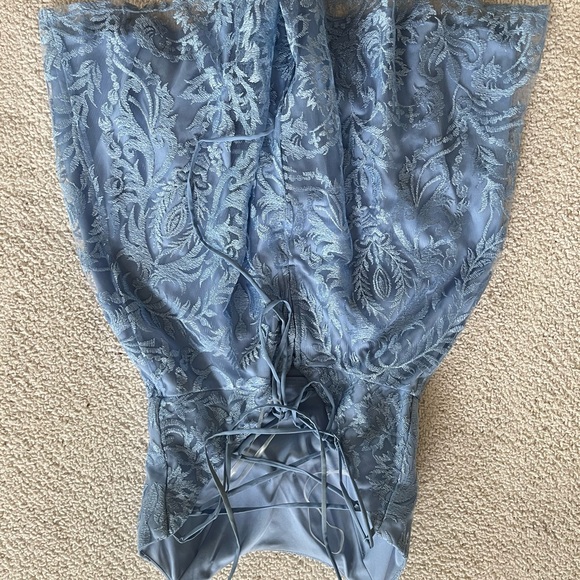 Speechless Blue party Lace Fairycore Mini Dress pastel size 11 - Picture 3 of 10